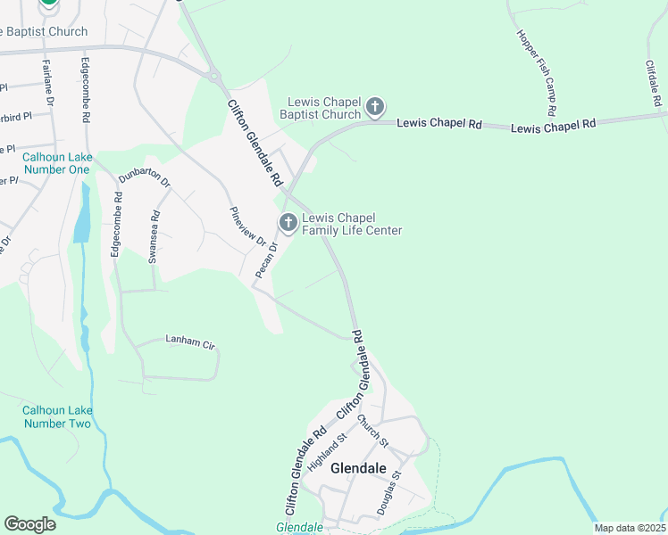 map of restaurants, bars, coffee shops, grocery stores, and more near 3571 Clifton Glendale Road in Spartanburg