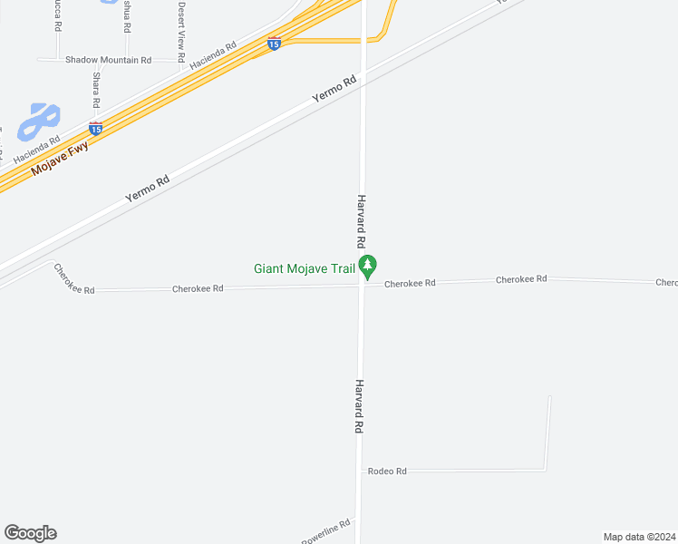 map of restaurants, bars, coffee shops, grocery stores, and more near 46330 Cherokee Road in Newberry Springs