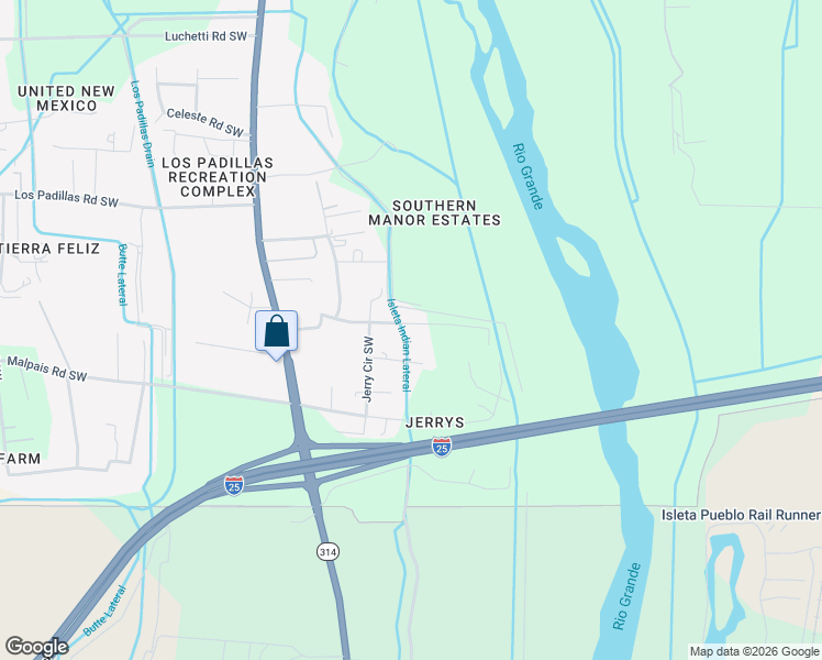 map of restaurants, bars, coffee shops, grocery stores, and more near 1713 Marcelino Road Southwest in Albuquerque