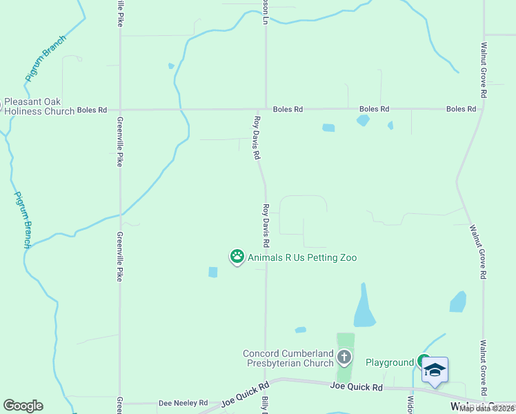 map of restaurants, bars, coffee shops, grocery stores, and more near 364 Roy Davis Road in New Market