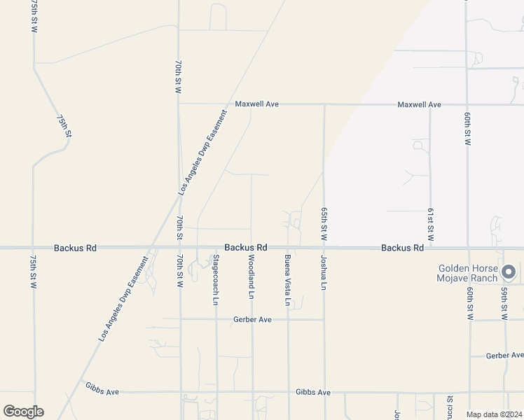 map of restaurants, bars, coffee shops, grocery stores, and more near 6801 Backus Road in Mojave