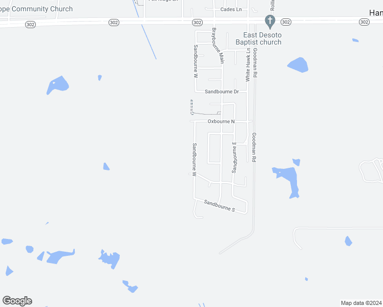 map of restaurants, bars, coffee shops, grocery stores, and more near 6359 Sandbourne West in Olive Branch