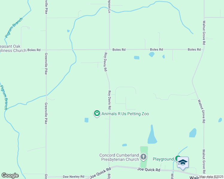 map of restaurants, bars, coffee shops, grocery stores, and more near 364 Roy Davis Road in New Market