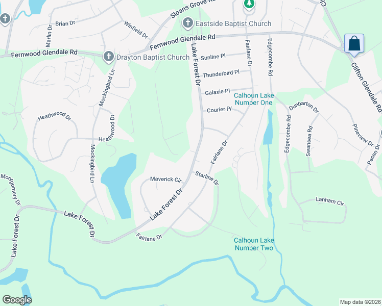 map of restaurants, bars, coffee shops, grocery stores, and more near 313 Lake Forest Drive in Spartanburg