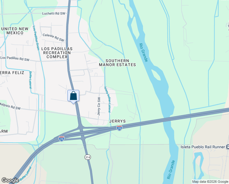 map of restaurants, bars, coffee shops, grocery stores, and more near 1713 Marcelino Road Southwest in Albuquerque