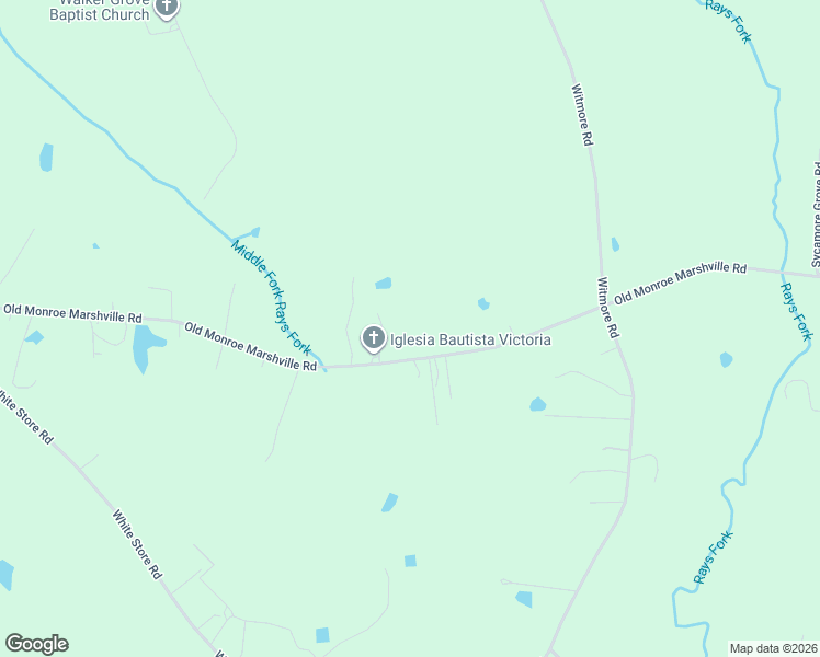 map of restaurants, bars, coffee shops, grocery stores, and more near 3409 Old Monroe Marshville Road in Wingate