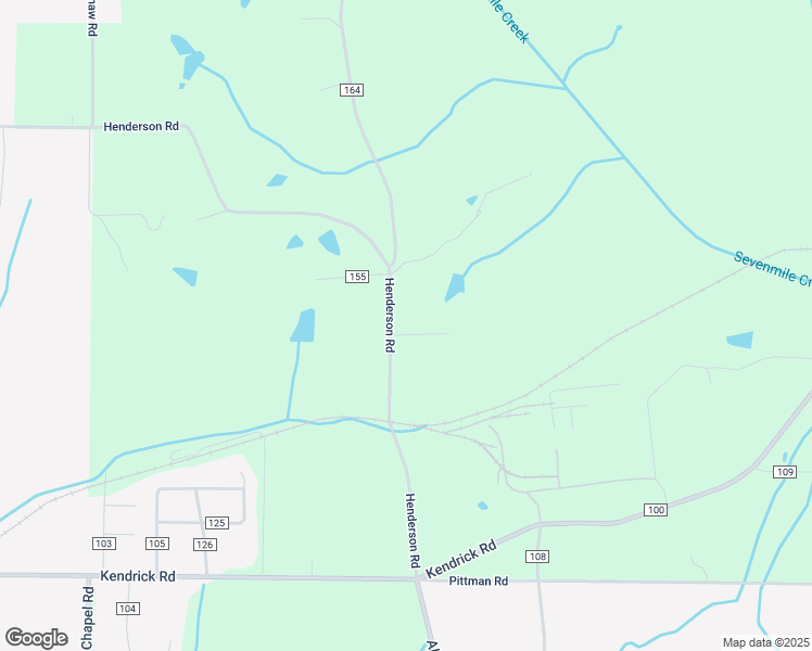 map of restaurants, bars, coffee shops, grocery stores, and more near 58 County Road 151 in Corinth