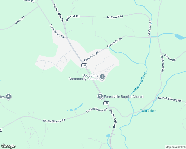 map of restaurants, bars, coffee shops, grocery stores, and more near 2600 Keeler Run Court in Travelers Rest