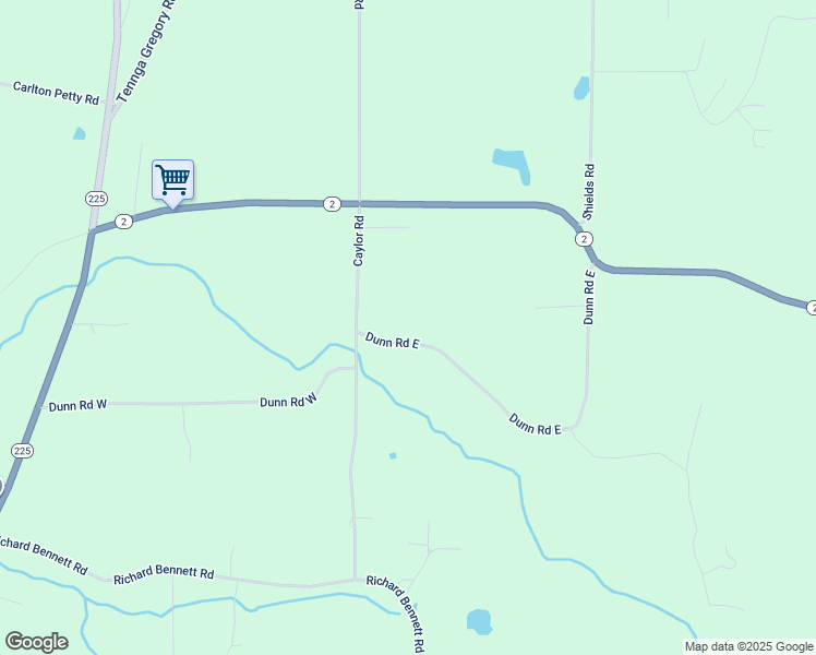 map of restaurants, bars, coffee shops, grocery stores, and more near 837 Dunn Road West in Crandall