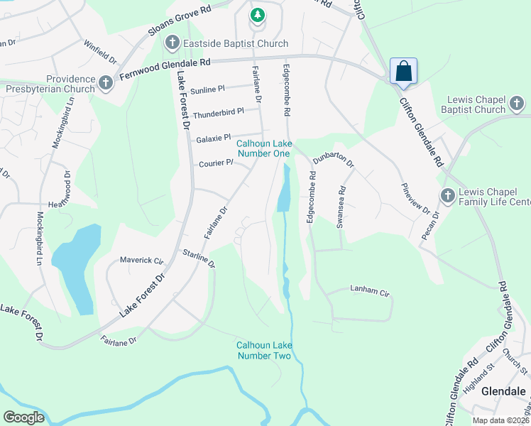 map of restaurants, bars, coffee shops, grocery stores, and more near 127 Shoreham Road in Spartanburg
