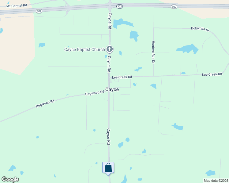 map of restaurants, bars, coffee shops, grocery stores, and more near 3896 Cayce Road in Byhalia