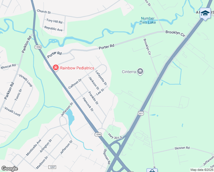 map of restaurants, bars, coffee shops, grocery stores, and more near 5594 Lafayette Street in Hope Mills