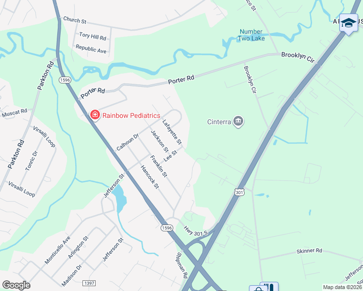 map of restaurants, bars, coffee shops, grocery stores, and more near 5594-5598 Lafayette Street in Hope Mills