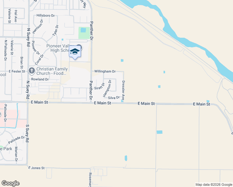 map of restaurants, bars, coffee shops, grocery stores, and more near 1888 Camden Lane in Santa Maria