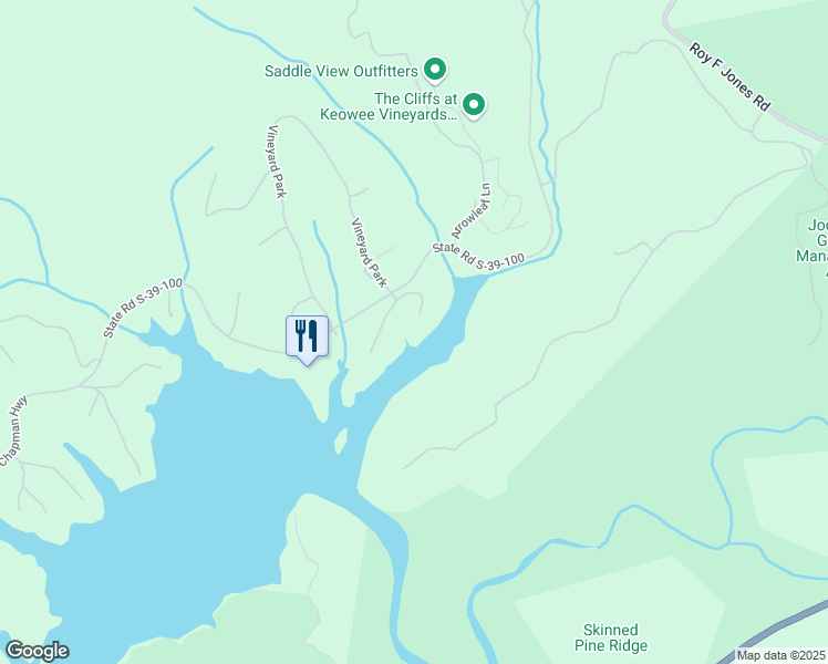 map of restaurants, bars, coffee shops, grocery stores, and more near 119 Trout Lily Lane in Sunset