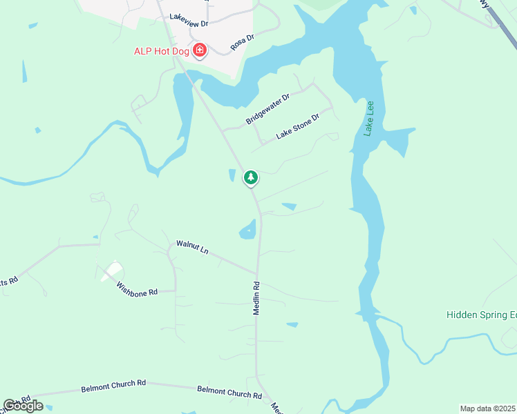 map of restaurants, bars, coffee shops, grocery stores, and more near 1817 Medlin Road in Monroe