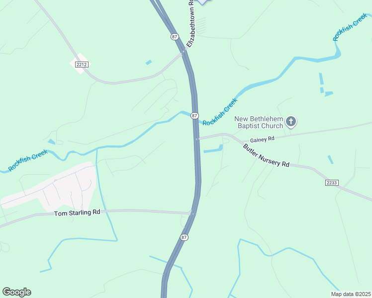 map of restaurants, bars, coffee shops, grocery stores, and more near 2063 Secluded Dell Road in Fayetteville