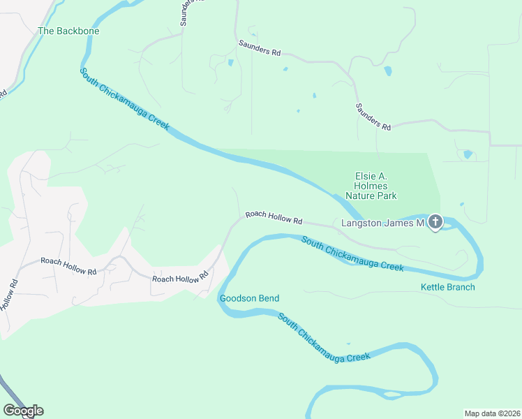 map of restaurants, bars, coffee shops, grocery stores, and more near 1299 Roach Hollow Road in Ringgold