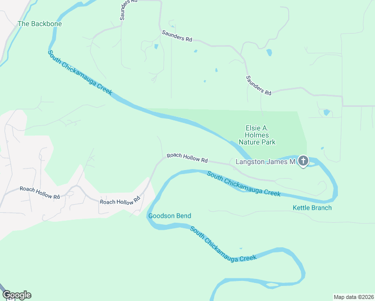 map of restaurants, bars, coffee shops, grocery stores, and more near 1299 Roach Hollow Road in Ringgold