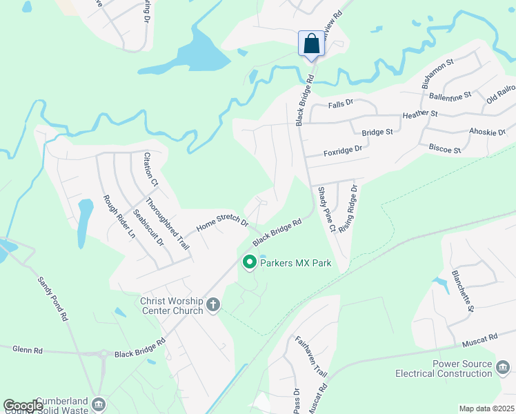 map of restaurants, bars, coffee shops, grocery stores, and more near 4271 High Stakes Circle in Hope Mills