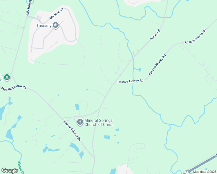 map of restaurants, bars, coffee shops, grocery stores, and more near 2201 Potter Downs Drive in Waxhaw