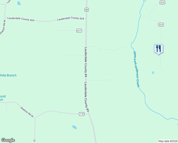 map of restaurants, bars, coffee shops, grocery stores, and more near Lauderdale County 89 in Lexington