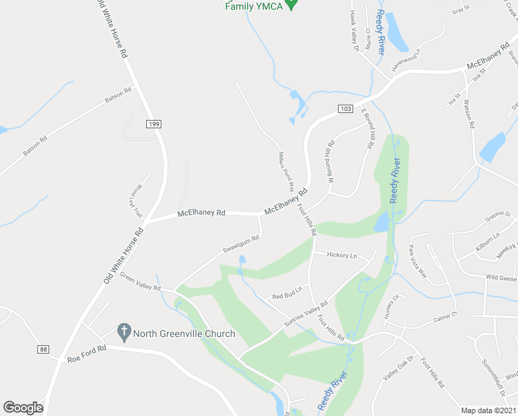 map of restaurants, bars, coffee shops, grocery stores, and more near 990 McElhaney Road in Travelers Rest