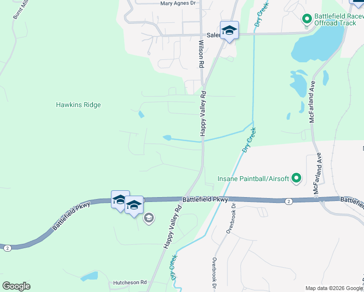 map of restaurants, bars, coffee shops, grocery stores, and more near 273 Hutcheson Drive in Rossville