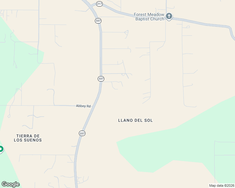 map of restaurants, bars, coffee shops, grocery stores, and more near 10550 New Mexico 337 in Tijeras