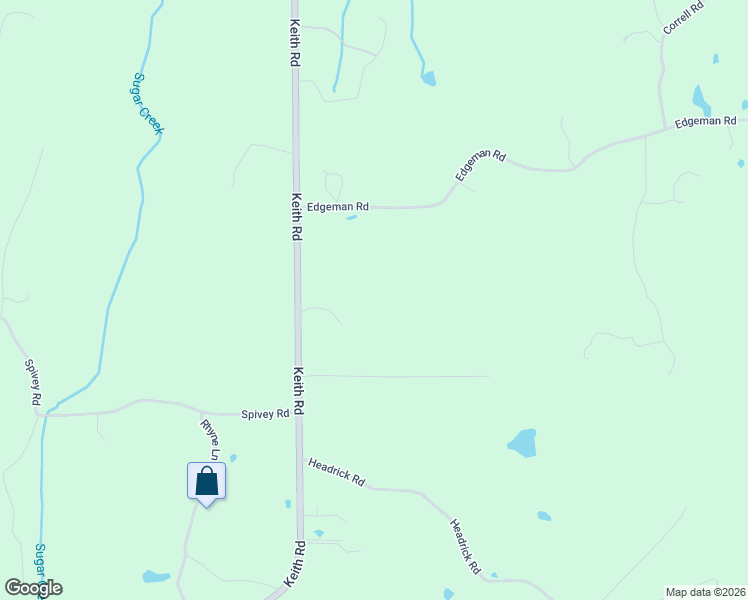 map of restaurants, bars, coffee shops, grocery stores, and more near 4440 Keith Road in Ringgold