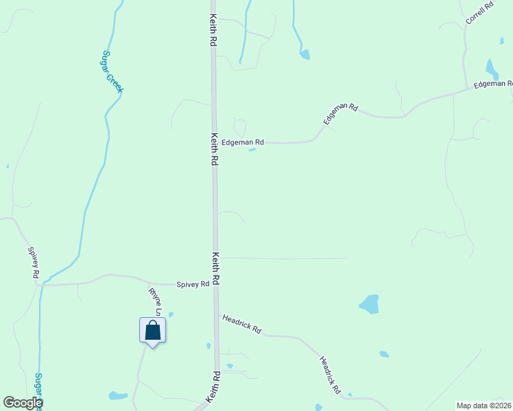 map of restaurants, bars, coffee shops, grocery stores, and more near 4440 Keith Road in Ringgold