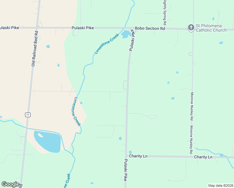 map of restaurants, bars, coffee shops, grocery stores, and more near 158 Randall Mullins Road in Toney