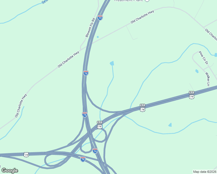 map of restaurants, bars, coffee shops, grocery stores, and more near 457 Old Charlotte Highway in Rockingham