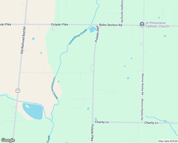 map of restaurants, bars, coffee shops, grocery stores, and more near 121 Randall Mullins Road in Toney