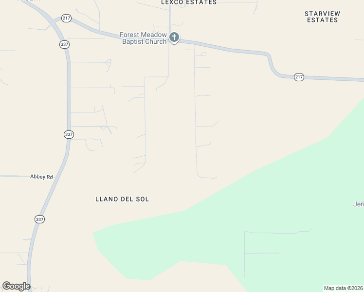 map of restaurants, bars, coffee shops, grocery stores, and more near 44 Moon Ranch Road in Tijeras