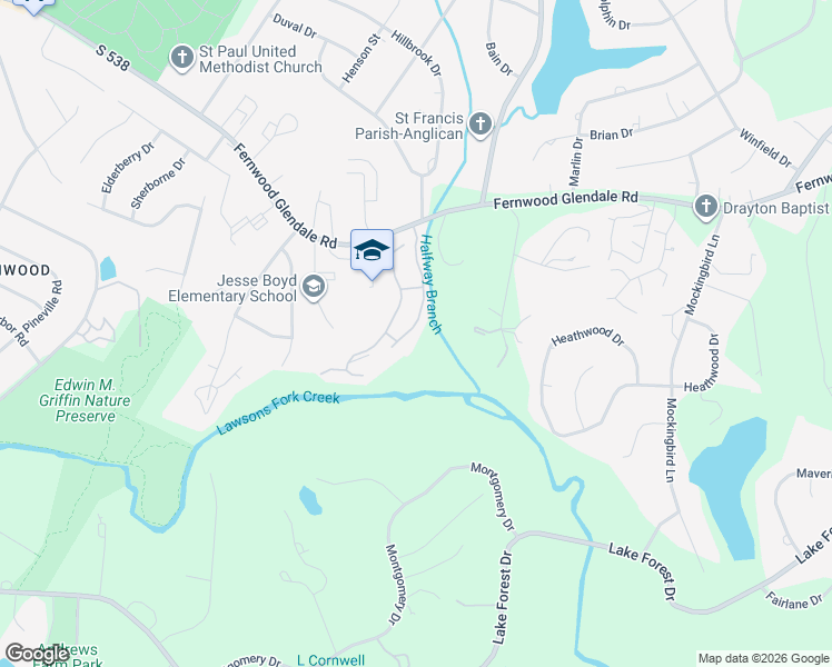 map of restaurants, bars, coffee shops, grocery stores, and more near 47 Summercreek Drive in Spartanburg