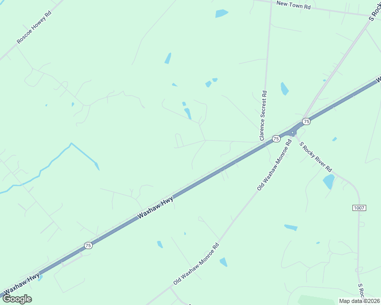 map of restaurants, bars, coffee shops, grocery stores, and more near 1524 Clarence Secrest Road in Monroe