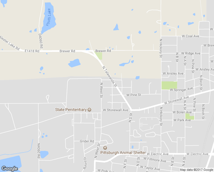 map of restaurants, bars, coffee shops, grocery stores, and more near 1309 West Chestnut Avenue in McAlester