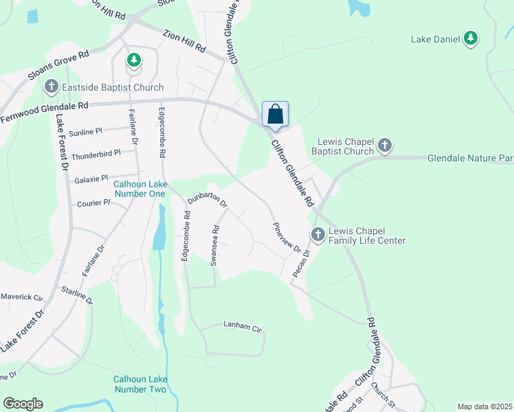 map of restaurants, bars, coffee shops, grocery stores, and more near 2027 Pineview Drive in Spartanburg