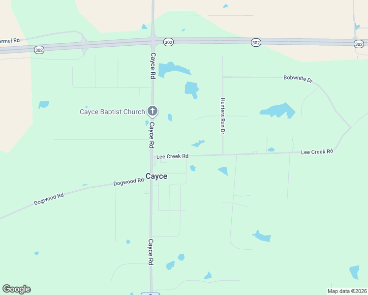 map of restaurants, bars, coffee shops, grocery stores, and more near 77 Lee Creek Road in Byhalia