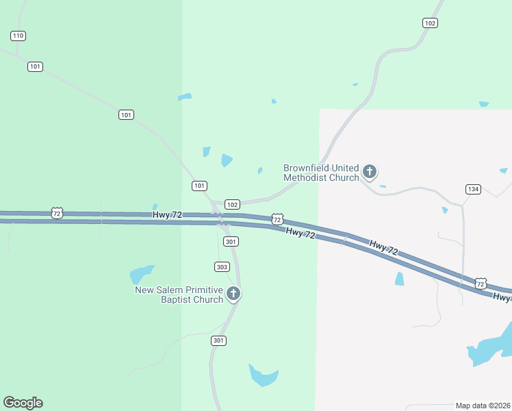 map of restaurants, bars, coffee shops, grocery stores, and more near 210 County Road 333a in Tiplersville