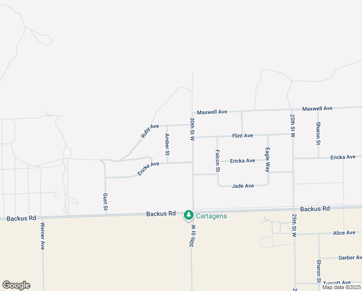 map of restaurants, bars, coffee shops, grocery stores, and more near 30th Street in Mojave