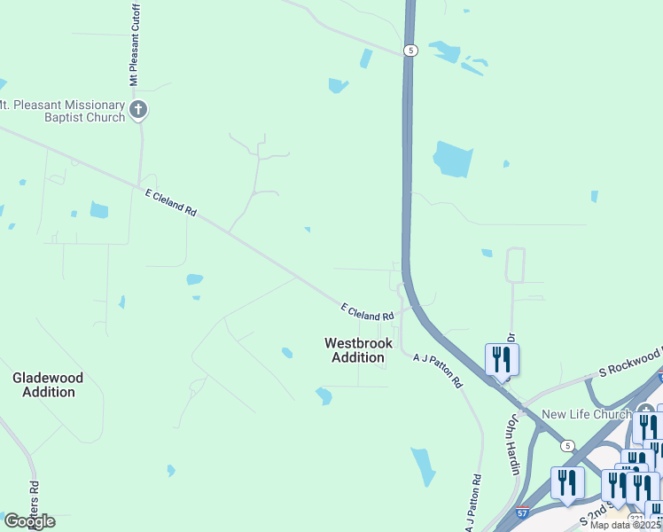 map of restaurants, bars, coffee shops, grocery stores, and more near 2903 East Cleland Road in Cabot