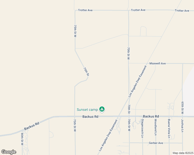 map of restaurants, bars, coffee shops, grocery stores, and more near 75th Street in Kern County