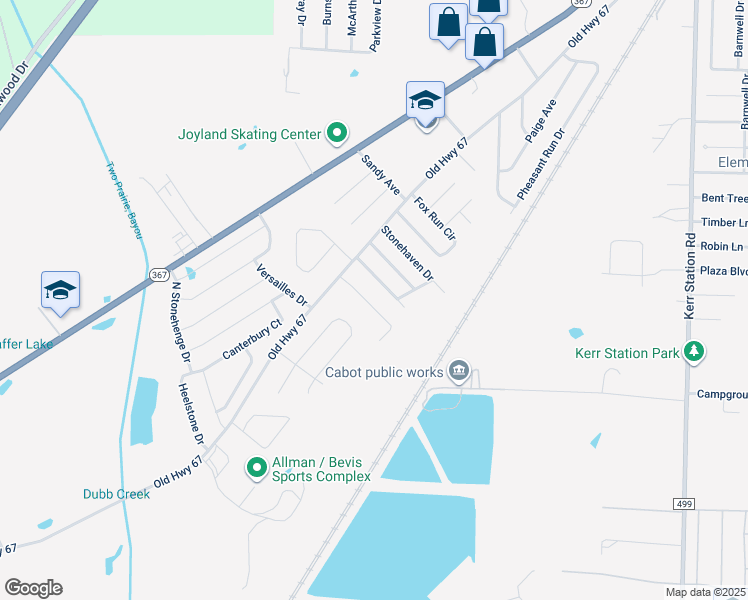 map of restaurants, bars, coffee shops, grocery stores, and more near 22 Trinity Drive in Cabot