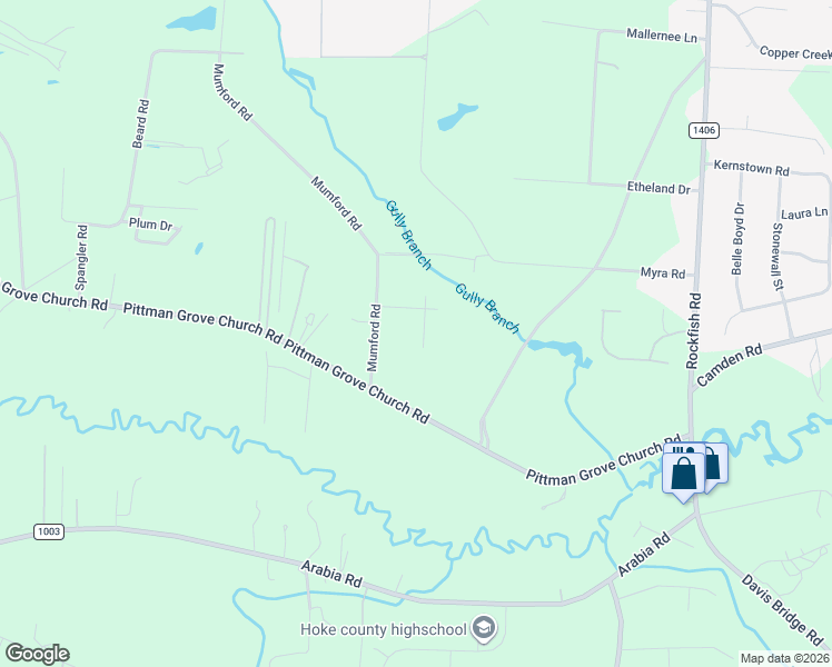 map of restaurants, bars, coffee shops, grocery stores, and more near 7057 Pittman Grove Church Road in Raeford