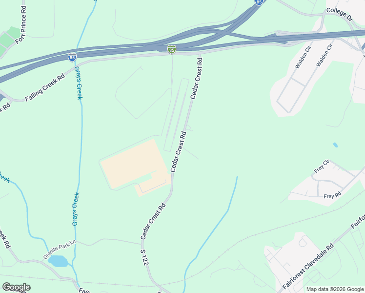 map of restaurants, bars, coffee shops, grocery stores, and more near 510-514 Cedar Crest Road in Spartanburg