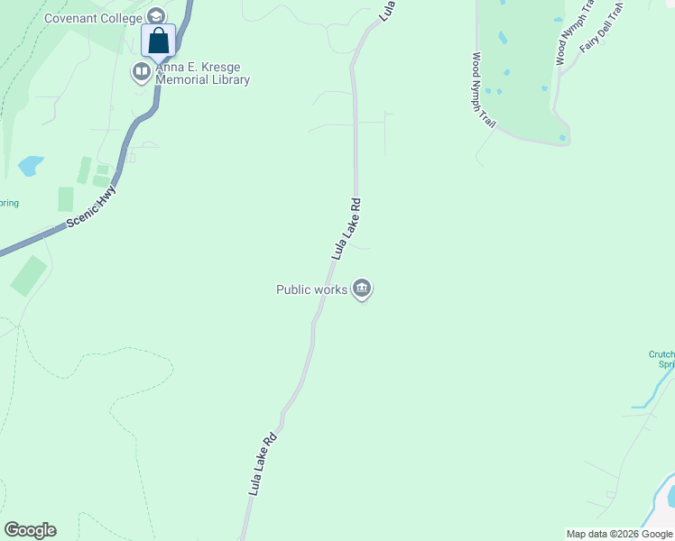 map of restaurants, bars, coffee shops, grocery stores, and more near 1827 Lula Lake Road in Lookout Mountain
