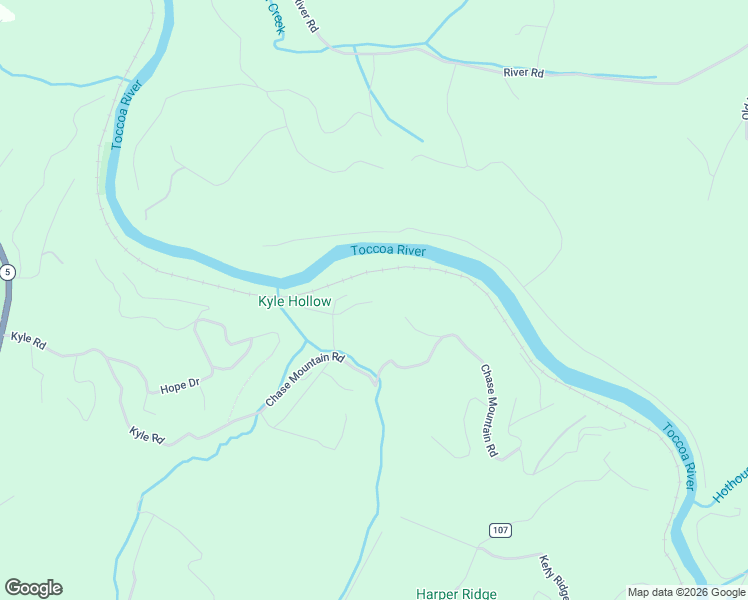 map of restaurants, bars, coffee shops, grocery stores, and more near 41 Toccoa Hills Road in Blue Ridge