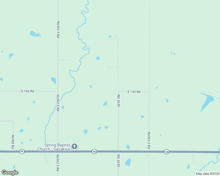 map of restaurants, bars, coffee shops, grocery stores, and more near 14193 North 3630 in Sasakwa